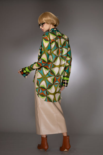 ST- High-Low Silk Nuvula Tunic