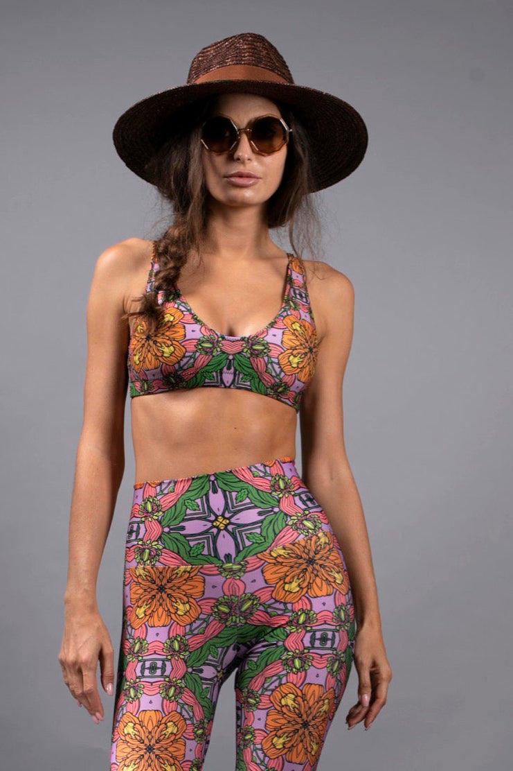 Exotic Floral Bralette Top