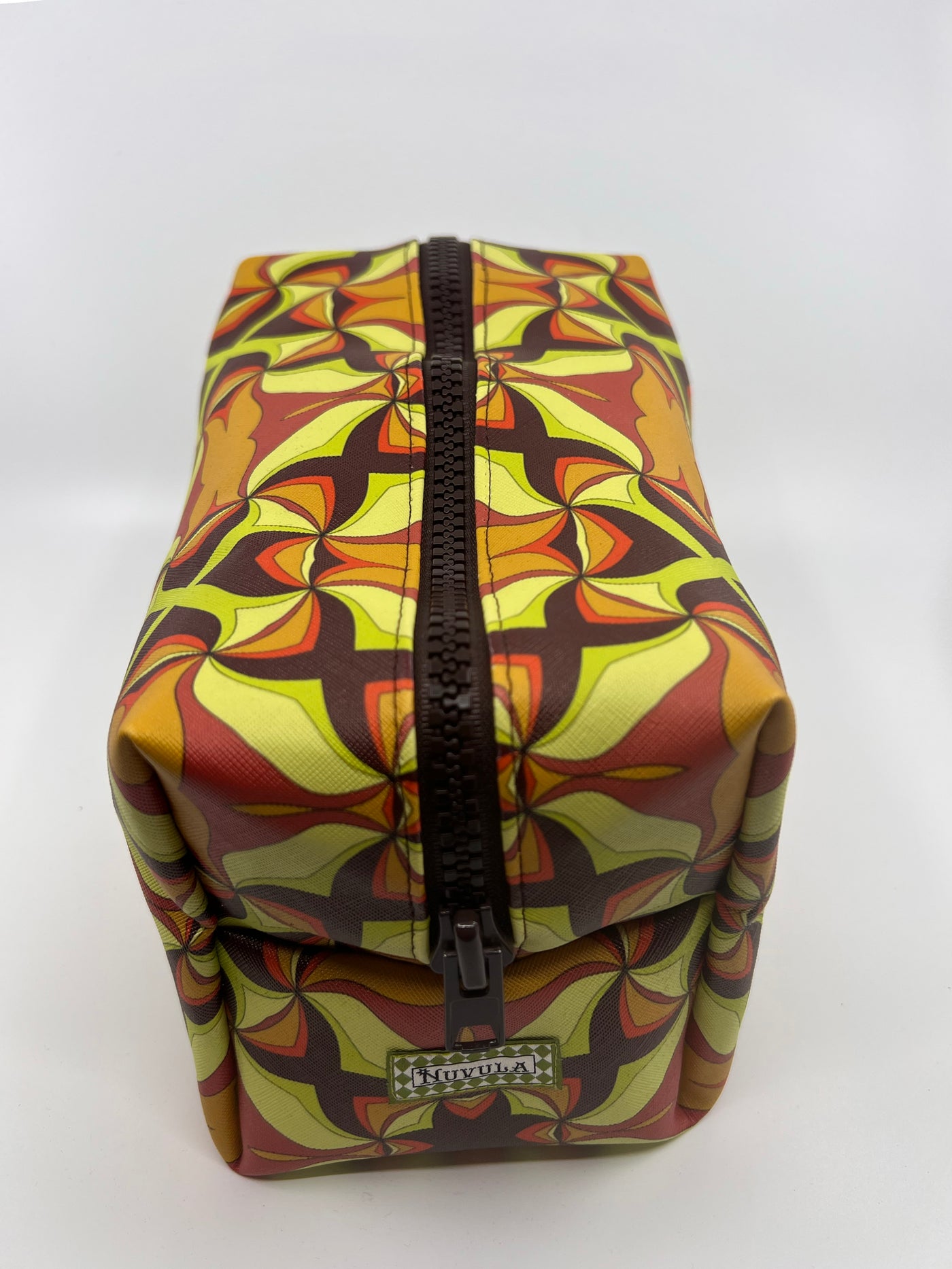 ST- Cosmic Swirl Mustard Brown Makeup Bag Travel bag